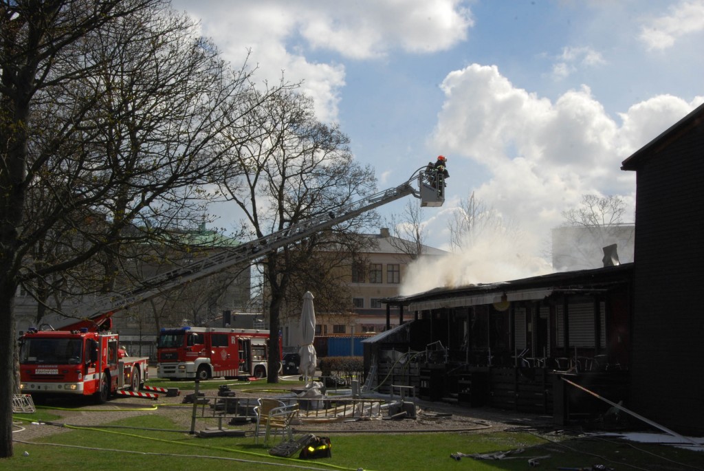 The Museum of Danish Resistance during the fire