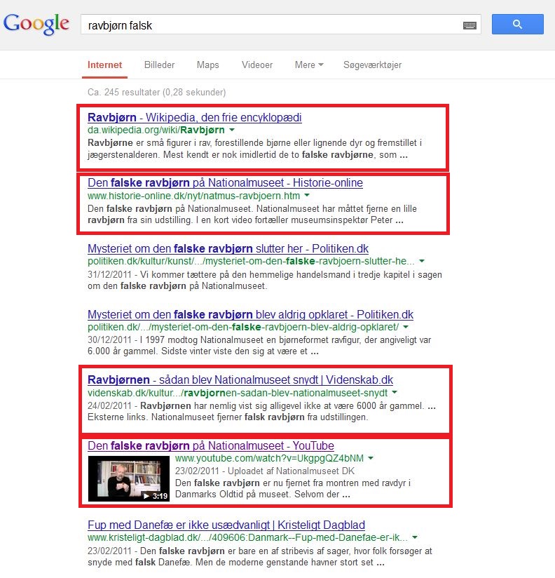 Search results for 'ravbjørn falsk' (Fake amber bear)
